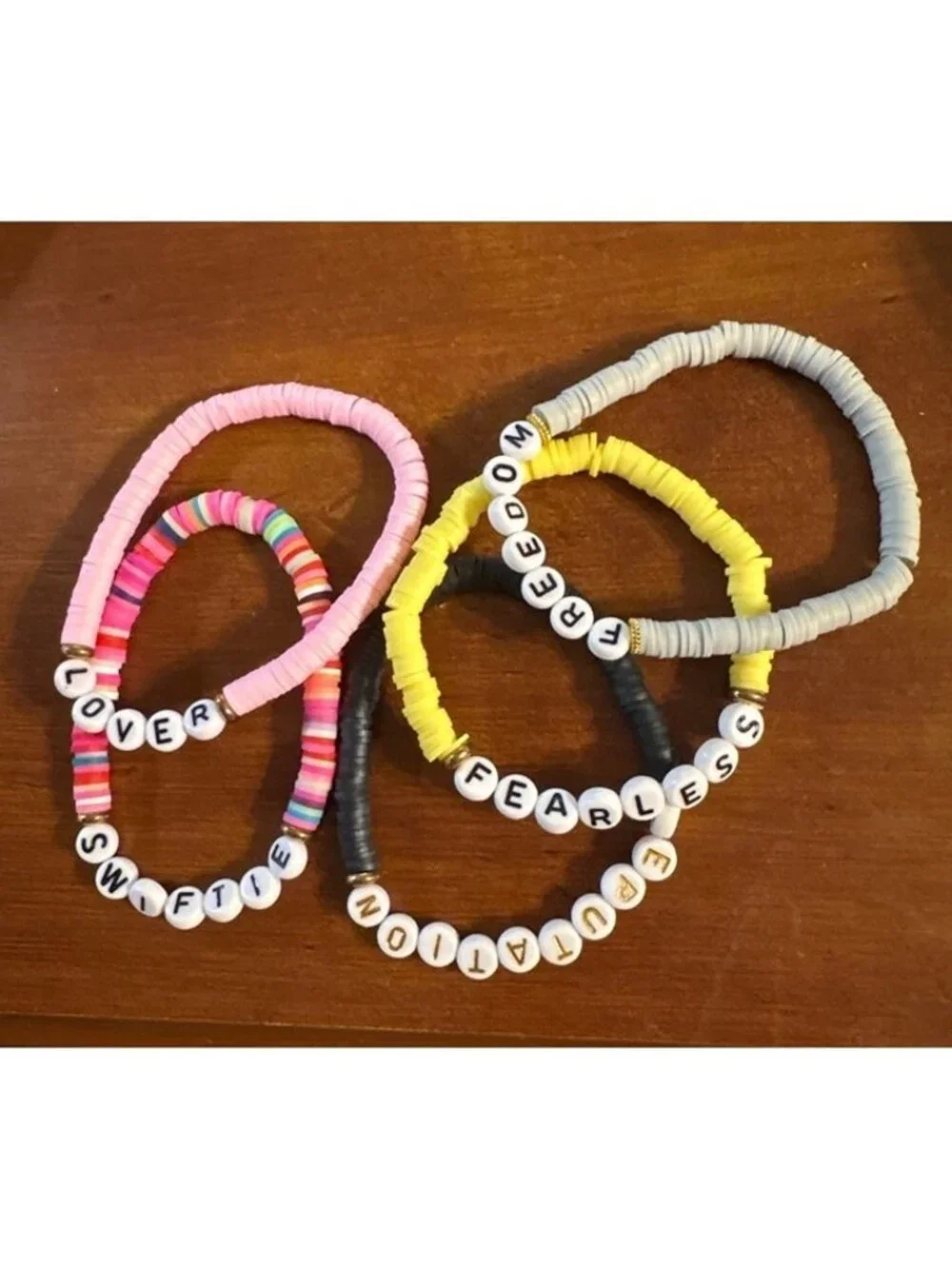 Taylor Swift Eras Tour Friendship Bracelets Set Of 5 Beaded Accessories Concerts